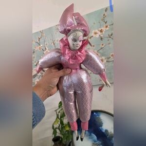 Vintage Rare Collectible Sugar Loaf Classiques Harlequin Jester Doll w/ Tags